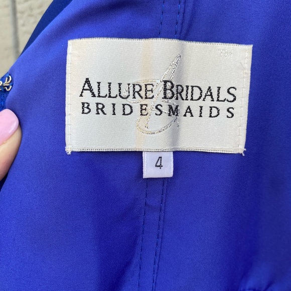 Royal Blue Satiny Dress - Picture 10 of 10